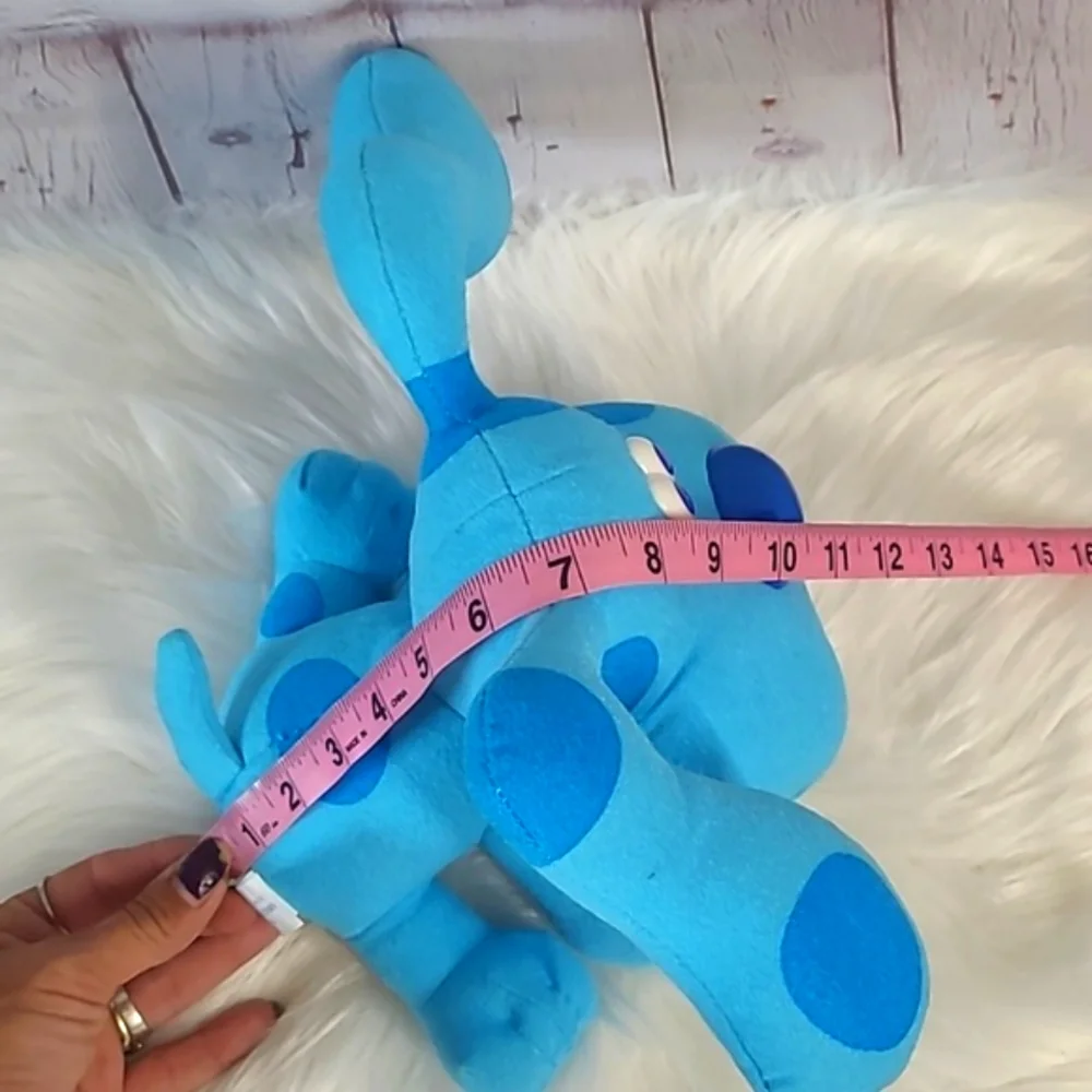 Vintage Tyco 1997 90s Mattel Blues Clues Poseable Blue Plush Stuffed Animal Nick - Picture 13 of 17